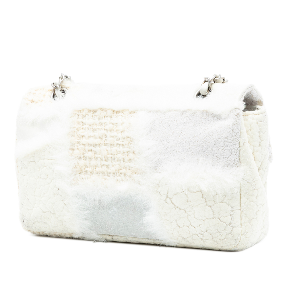 Pre-Loved Chanel Medium Tweed and Mixed Medium Patchwork Single Flap - Picture 2 of 8